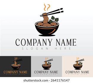 A visual concept developed for branding a noodle pasta fast food restaurant.