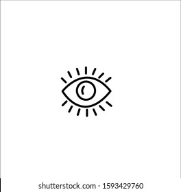 Visual content black line simple icon