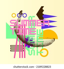 Visueller Inhalt. Stilvolle Poster-trendige Grafiken. Moderne Vektorgrafik.
