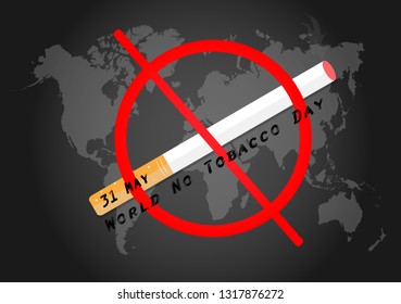Visual contract World No Tobacco Day, a picture of smoking cessation in every country.