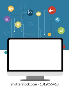 Visual data, information graphic design