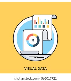 Visual Data Vector Icon