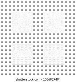 Visual deception - modern optical illusion. Funny and impossible shapes riddle.