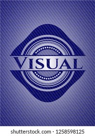Visual denim background