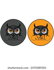 Visual and design because visual never lie with owl design in grey and yellow