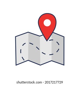 visual design, icon or location symbol.