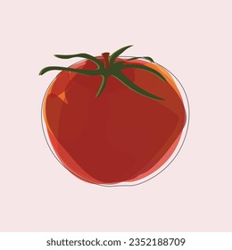 Visual design ideas tomato overlapping colors in layers
