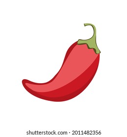 ilustración visual de un chile rojo