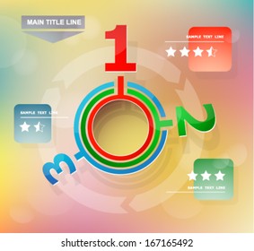 Visual design info-graphic. EPS-10