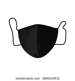 diseño visual, vector, ilustración, clip art de una máscara para evitar el virus covid 19