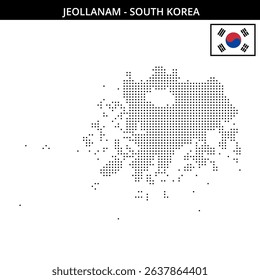 Visual display of Jeollanam region with dots