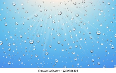 Visual Drawing Realistic Nature Vapor Water Stock Vector Royalty Free