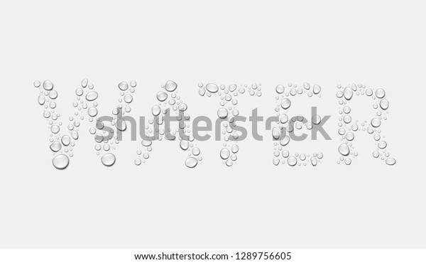 Visual Drawing Realistic Nature Vapor Water Stock Vector Royalty Free