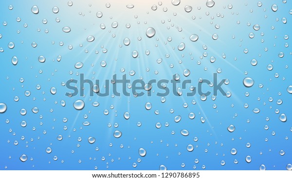 Visual Drawing Realistic Nature Vapor Water Stock Vector Royalty Free