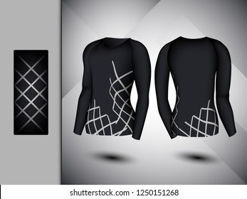 Visual drawing set of elastic stylish clothes, firmly compressed for men and women trendy fashion clothes collage athletes use fitness , flat lay, beautiful design style for vector illustration set 2
