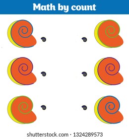  Visual Educational Game for children. Worksheet for preschool kids. Vector illustration.