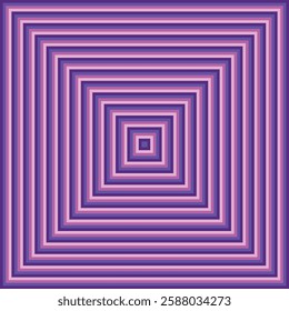 Visual effect created purple and pink squares getting progressively smaller