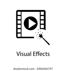 Visual Effects icon. Visual Effects icon for templates, simple illustration on white background..eps

