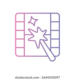 Visual Effects Icon vector stock illustration