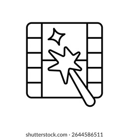 Visual Effects Icon vector stock illustration