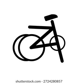 Elemento visual: uma silhueta branca representando uma bicicleta dobrada.

Cor e forma: dentro de um círculo turquesa.

Significado: Tipicamente usado no transporte público para indicar áreas onde os passageiros podem transportar ou armazenar bicicletas dobráveis.