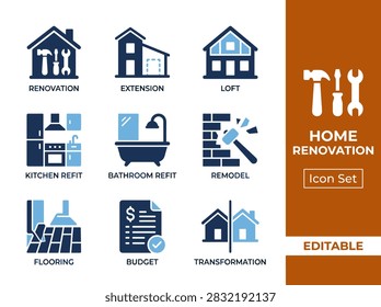 Visual elements for architecture, kitchen refit, plumbing, and property improvement projects