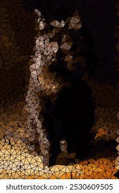 Uma exploração visual de cor e forma de gato de imagem