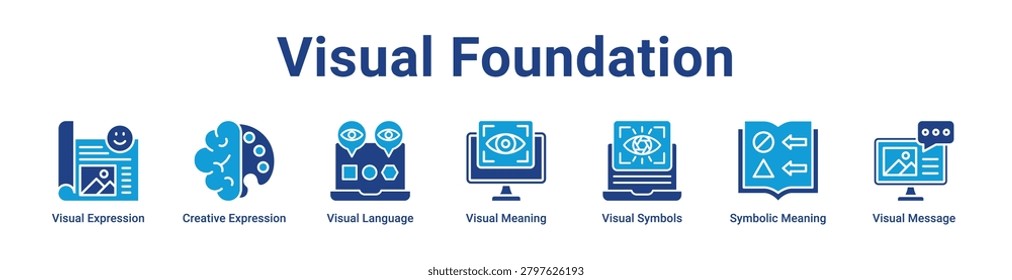 -Visual Foundation web icon banner and collection