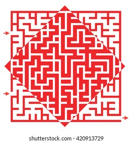 Visual game for Preschool Children. Funny maze game for kids. Vector Labyrinth for preschool children. Rebus or quiz for school