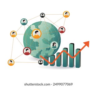 A visual guide illustrating effective social media strategies for business growth, emphasizing analytics and networking techniques