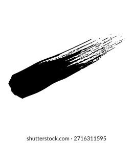 Visual of hand drawn black ink brush strokes for creative design uses
