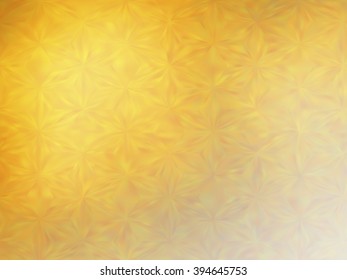 Visual illusion of golden metal surface. Triangle tiles, low poly