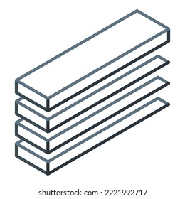 Visual illusion icon isometric vector. Memory perception. Optical triangle