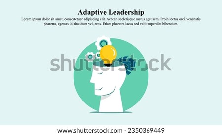 Visual illustration concept of adaptive leadership.