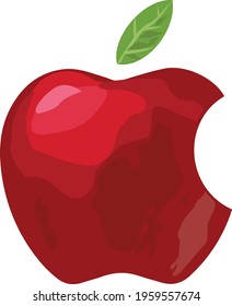 Visual Illustration of natural apple in Vector 