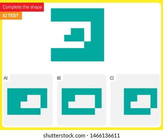 Visual intelligence activity - Find the extracted shape