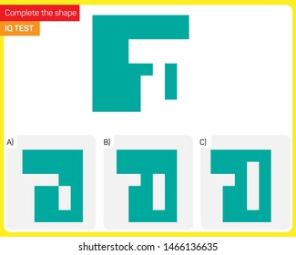 Visual intelligence activity - Find the extracted shape