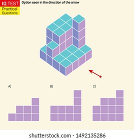 Visual intelligence questions - Find top view of towers