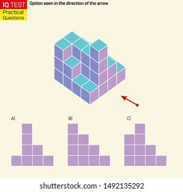 Visual intelligence questions - Find top view of towers