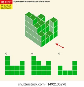 Visual intelligence questions - Find top view of towers