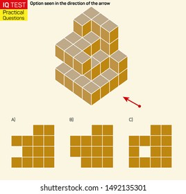 Visual intelligence questions - Find top view of towers