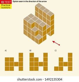 Visual intelligence questions - Find top view of towers