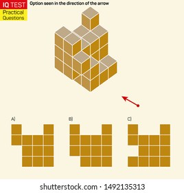 Visual intelligence questions - Find top view of towers