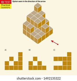 Visual intelligence questions - Find top view of towers