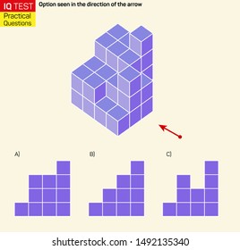Visual intelligence questions - Find top view of towers
