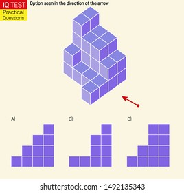 Visual intelligence questions - Find top view of towers