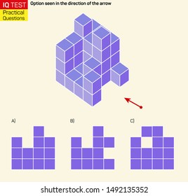 Visual intelligence questions - Find top view of towers