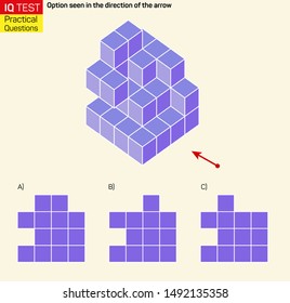 Visual intelligence questions - Find top view of towers