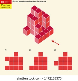 Visual intelligence questions - Find top view of towers