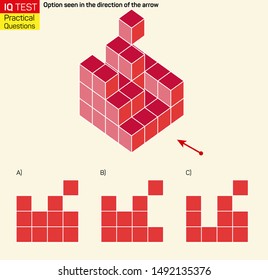 Visual intelligence questions - Find top view of towers